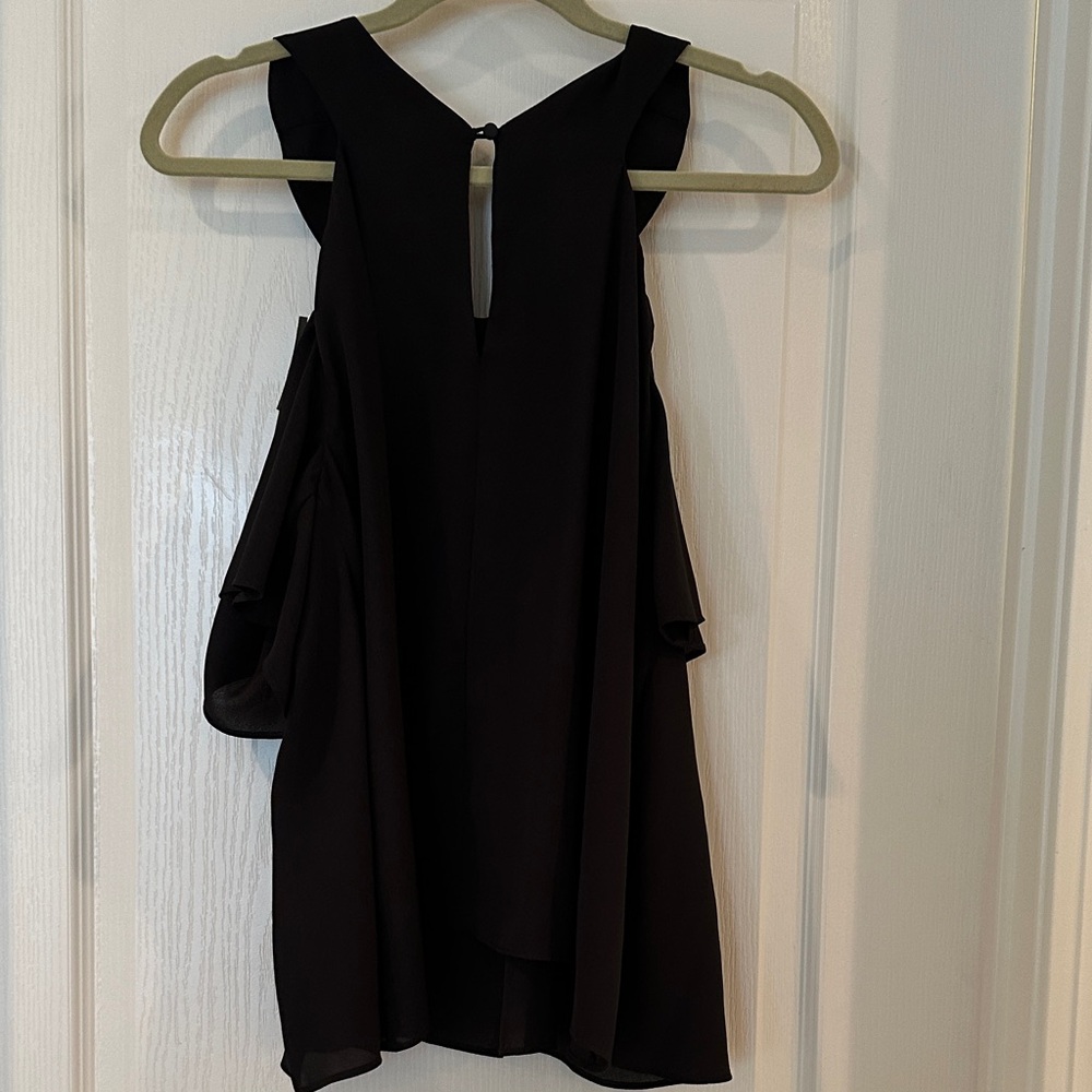 ASOS Elegant Black Ruffle Top - Picture 3 of 5